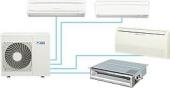 Máy lạnh Multy Toshiba , 1 chiều, Biến tần , Gas R410a ( Dàn nóng 7.7Kw + 2 dàn lạnh 3,7Kw )